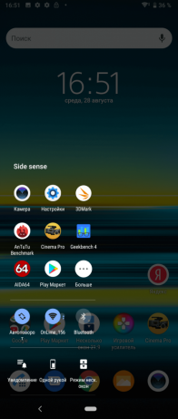 Sony Xperia 1: Žiadosti panelové