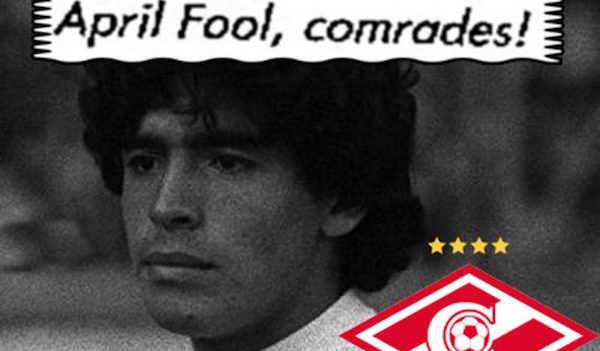 Žarty za apríl 1: nákup Maradona