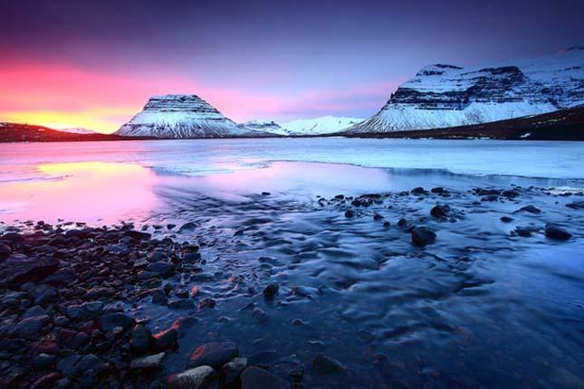 Západ slnka na Islande