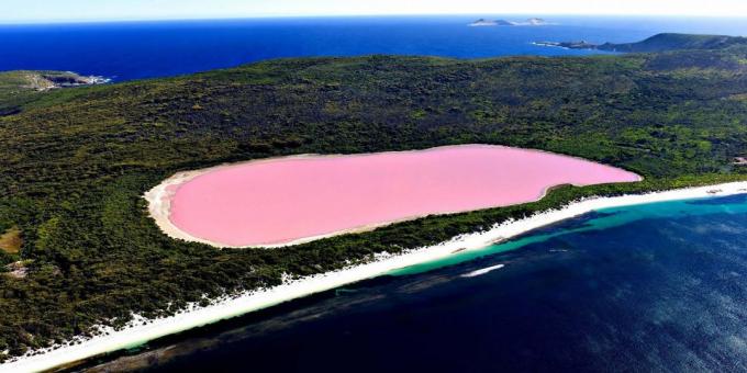Jazero Hillier v Austrálii
