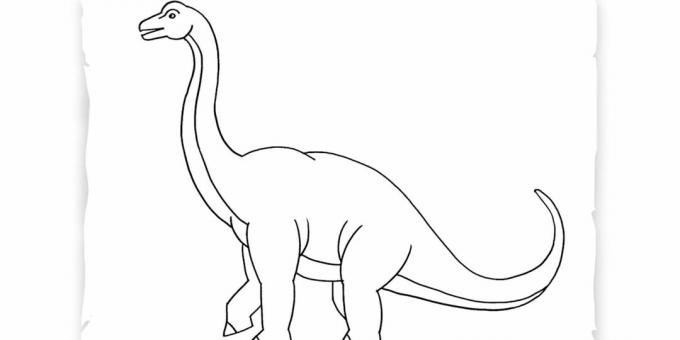 Ako nakresliť brachiosaura