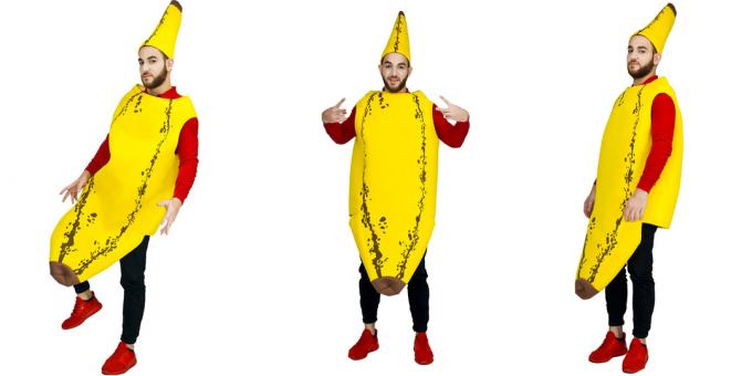 Kostýmy pre Halloween: banán
