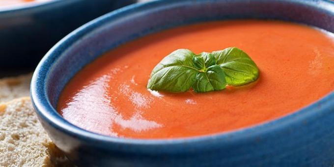 Recepty krém polievky: paradajka krém