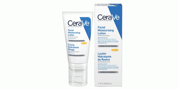 Väčšina opaľovacích krémov: pleťová voda CeraVe Facial hydratačný Lotion