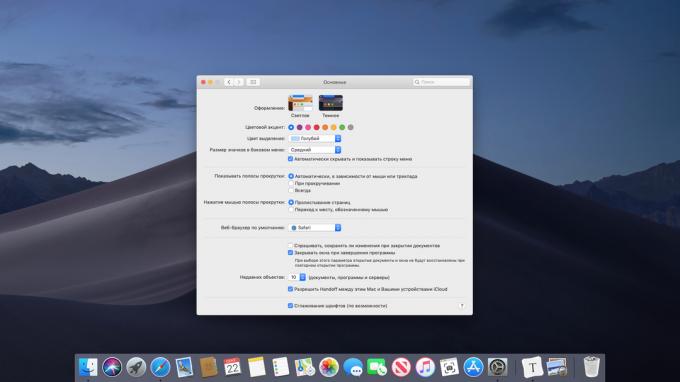 Skrytie panelu ponúk na Mac