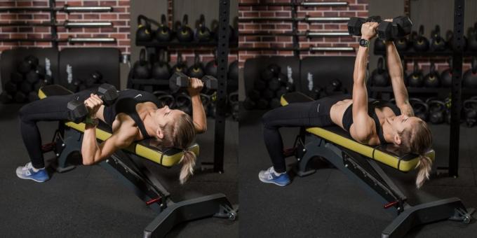 Cvičenie na prsný sval: Činka bench press položenej
