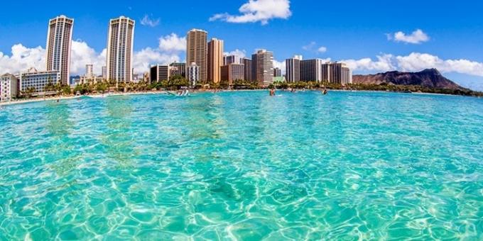 Kde si oddýchnuť v decembri, Oahu, Hawaii, USA