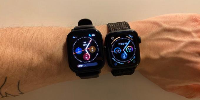 Amazfit GTS: Porovnanie s Apple Watch