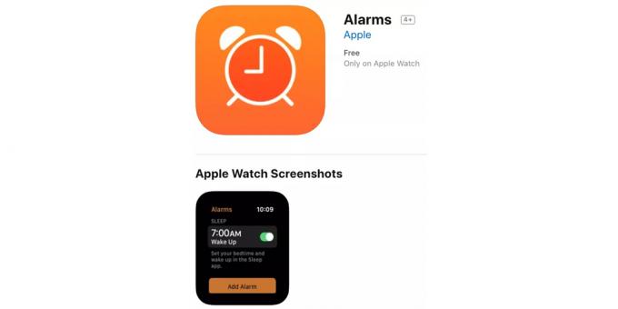 app značky na trati spať na Apple Watch
