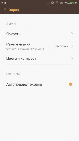 Xiaomi redmi 3s: nastavenie obrazovky