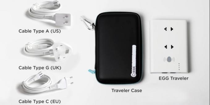 EGG Traveler: zásuvkové adaptéry pre rôzne typy