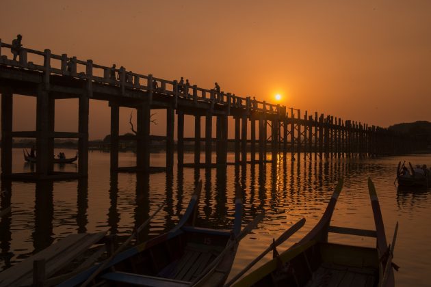 krásne mosty: U Bein most, Mjanmarsko