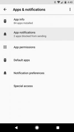 Android O: neprečítaná oznámenia