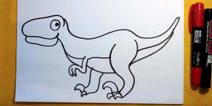 Ako nakresliť Velociraptor