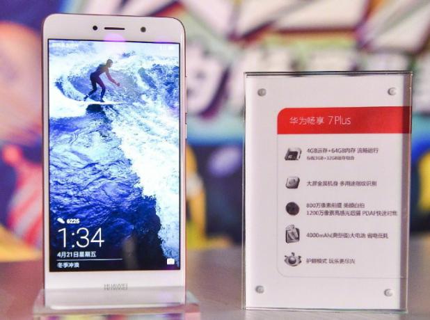 Huawei Užite 7 Plus: vzhľad smartphone