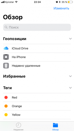 iOS 11: Súbory