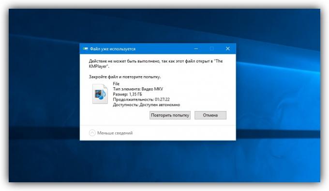 Ako zmazať súbor v systéme Windows: Počítač hlási, že súbor je otvorený v inom programe