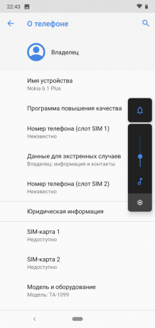 Preskúma Nokia 6.1 Plus: Systémové informácie