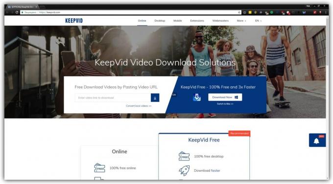 Ako sťahovať videá bez programovania: KeepVid