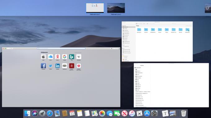 Konfigurácia na Mac virtuálnych desktopov