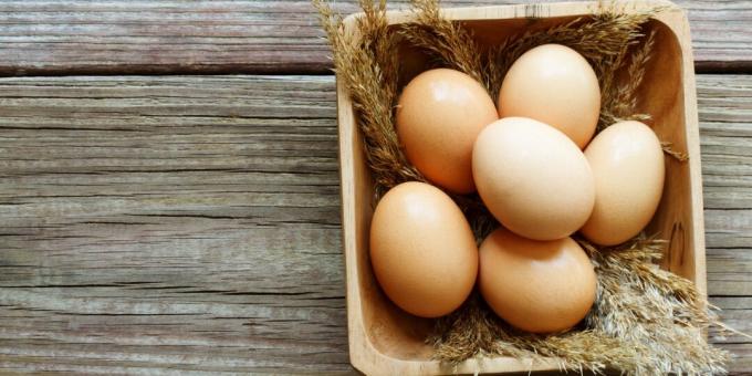 Potraviny obsahujúce jód: vajcia