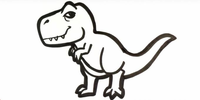 Ako nakresliť Tyranosaura