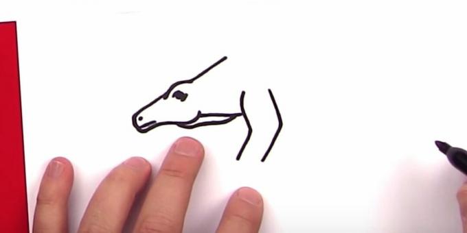 Ako nakresliť stegosaurus: pridajte časť labky