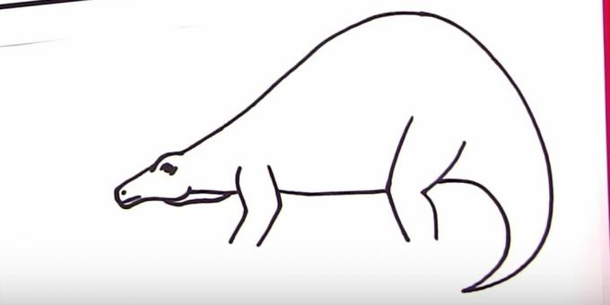 Ako nakresliť Stegosaurus: pridajte zadnú časť a chvost