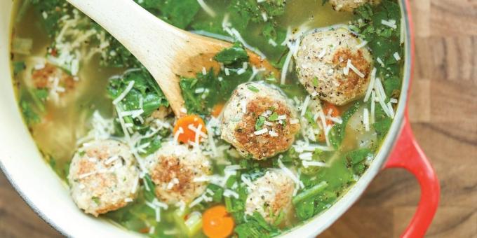 Čo sa bude variť z náplne: Zeleninová polievka so špenátom a karbonátky