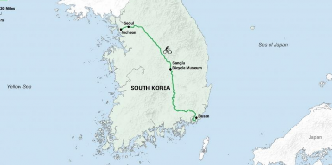 Atrakcie Južná Kórea: cestovať po krajine od severu k juhu, si môžete prezrieť Zelenský Cycle World