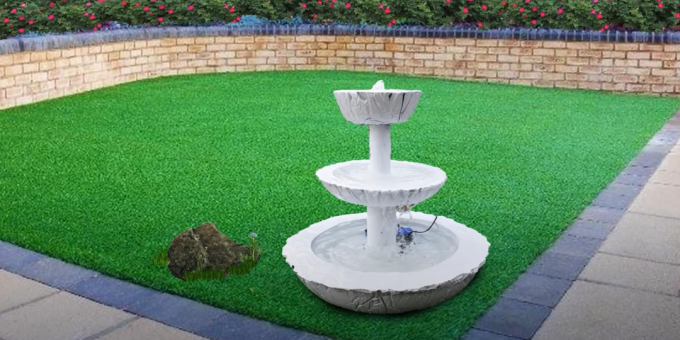 Ako vyrobiť fontánu, ktorú si urobíte sami: trojúrovňová betónová fontána