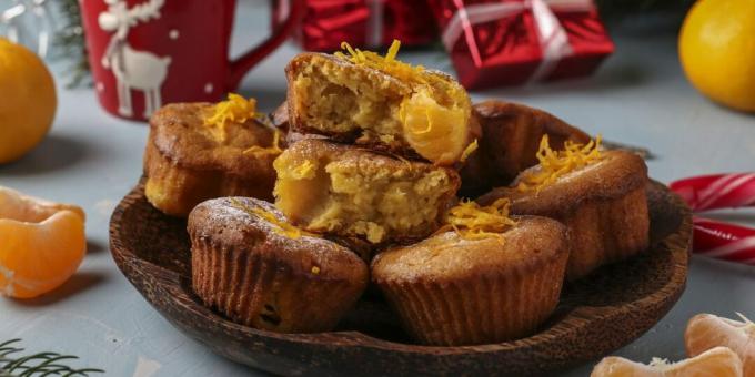 Mandarínkové muffiny. Perfektné zimné pečenie