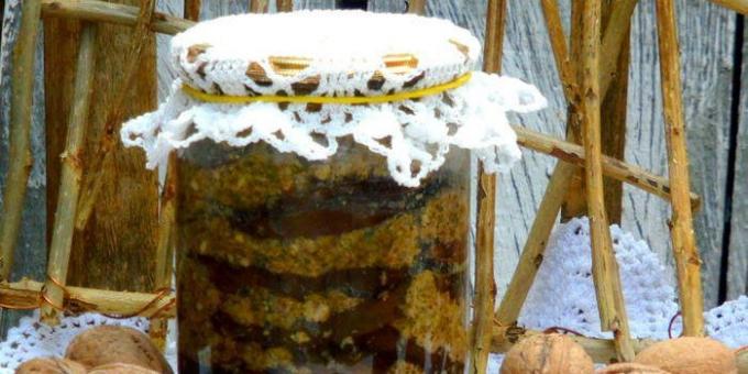Delicious Baklažán, v zime: Pečený baklažán s orechmi