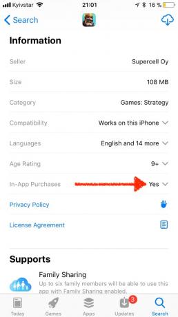 App Store v iOS 11: vstavaný nákupu