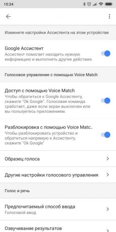 Nastavenie telefónu, aby operačným systémom Android: otočiť tím Google Ok v aplikácii Google Assistant
