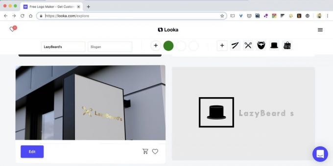 Ako vytvoriť logo on-line na webových stránkach Looka