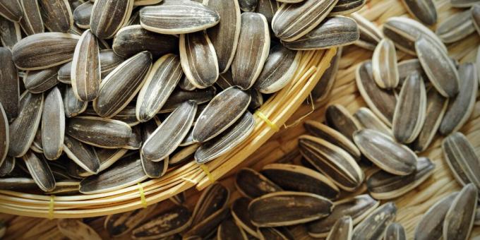 Aké potraviny obsahujú vlákninu: vyprážané semená