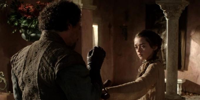 hrdinovia "Game of Thrones": Arya Stark a Trout Sirio