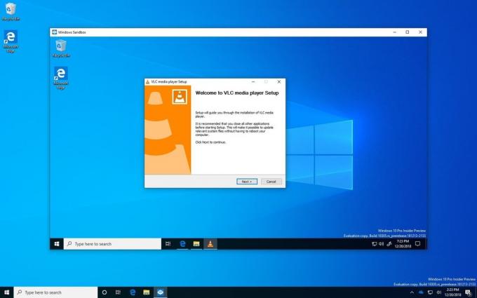 Jarná aktualizovať na verziu Windows 10: Windows Sandbox