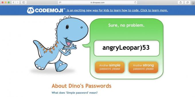 Heslá Generátor Dinopass