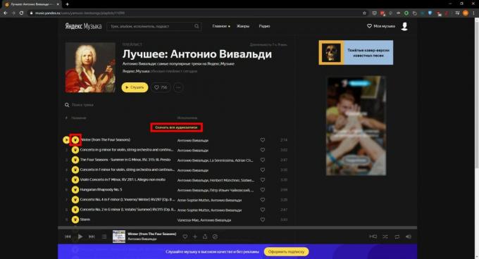 Ako stiahnuť pieseň z Yandexu. Hudba ": YaMusic.pro