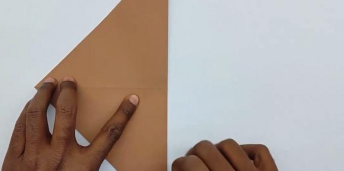 ako urobiť obálky fold papierový štvorec
