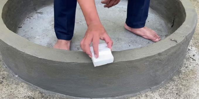 Ako vyrobiť fontánu vlastnými rukami: natrite boky