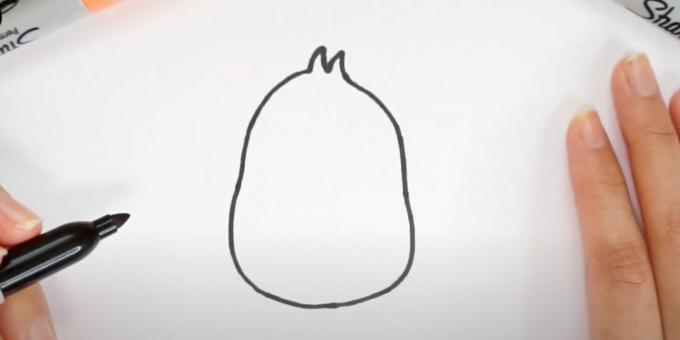 Veľkonočné kresby: Nakreslite telo kurčaťa