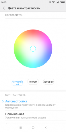 Xiaomi redmi 6: Nastavenie farieb