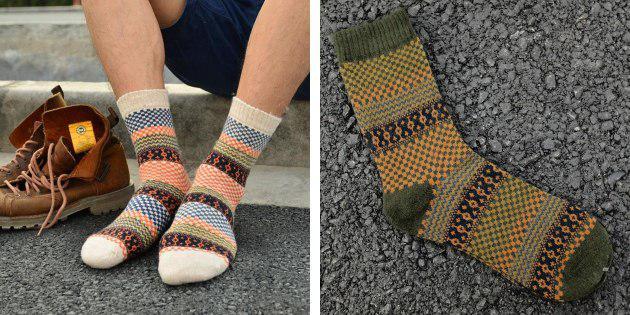 vlnené ponožky