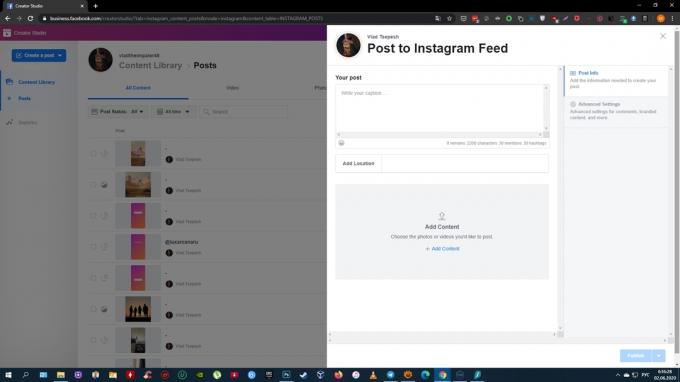 Ako zverejniť video na Instagram z počítača: vyberte si Instagram Feed