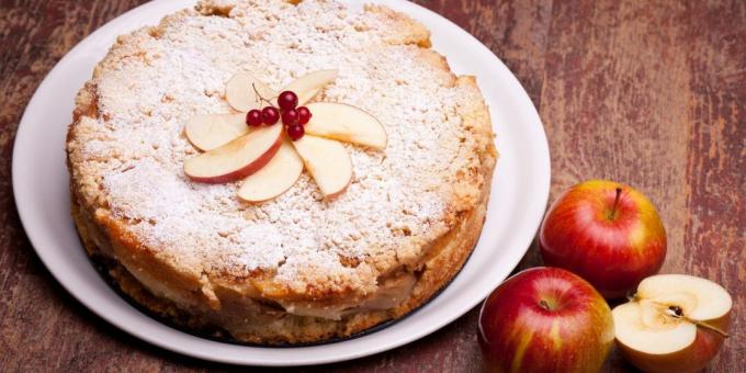 Jednoduchý želé jablkový koláč