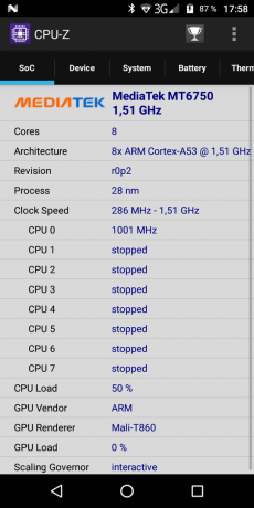 Vernejšie M6. CPU-Z