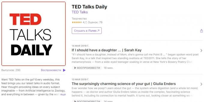 Zaujímavé podcasty: TED Talks Denná